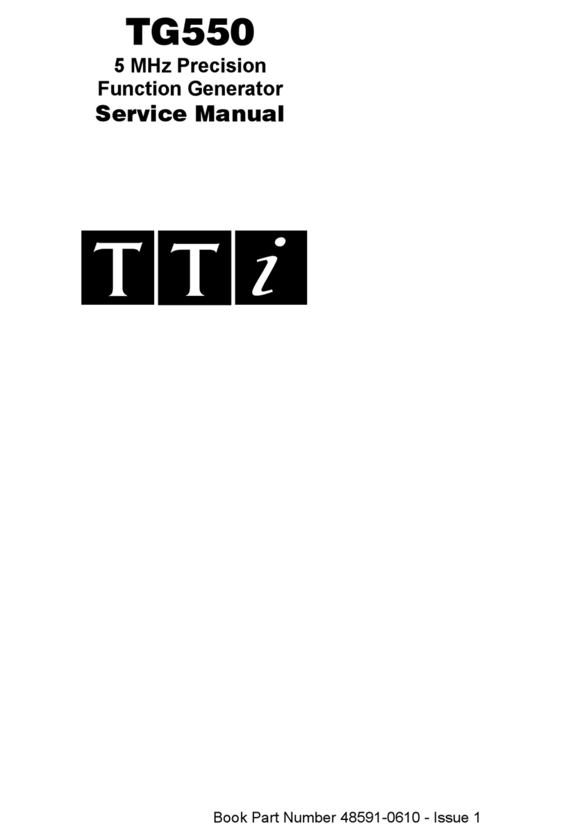 TTI TG550 User manual