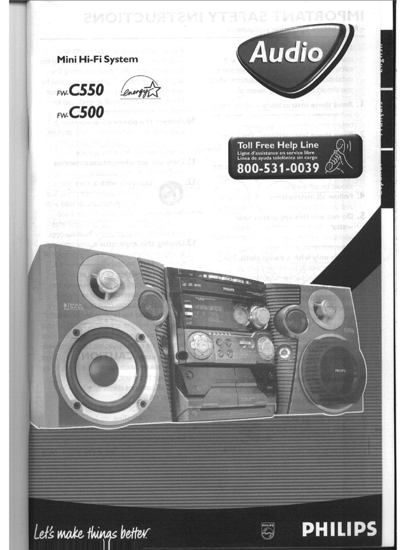 Philips FW-C550 operating instructions