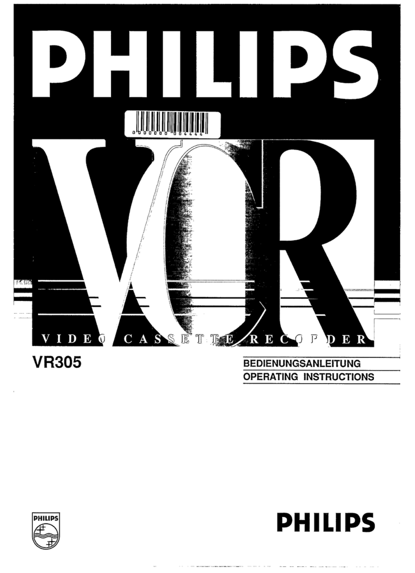Philips VR305 User manual