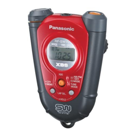 Panasonic RF-SW70 User manual Panasonic RF-SW70 User manual