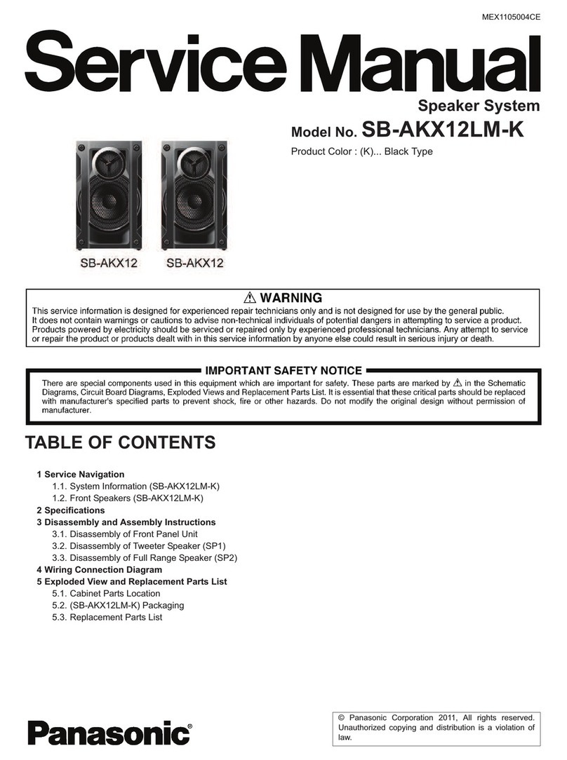 Panasonic SB-AKX12LM-K User manual