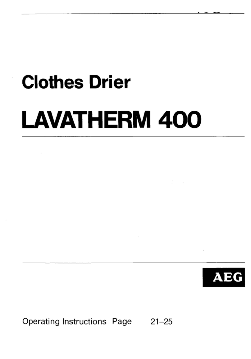 AEG Lavatherm 400 User manual AEG Lavatherm 400 User manual