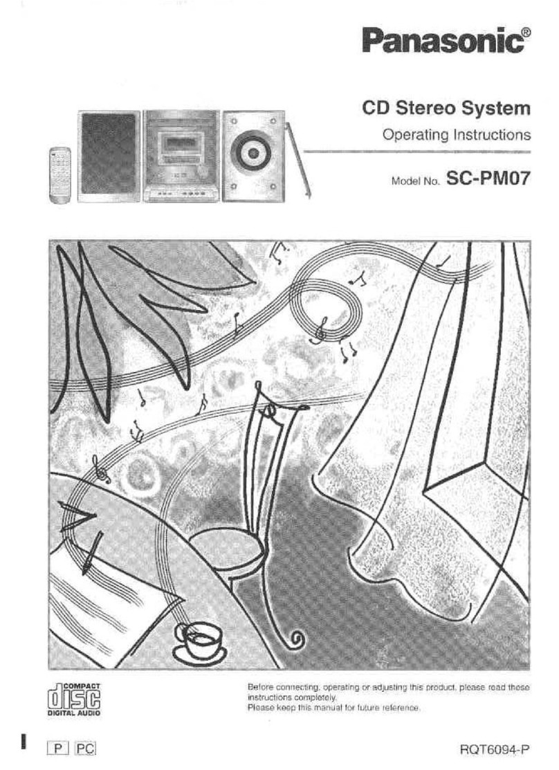 Panasonic SC-PM07 User manual