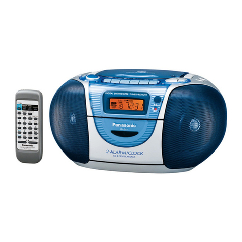Panasonic RXDX1 - RADIO CASSETTE W/CD User manual