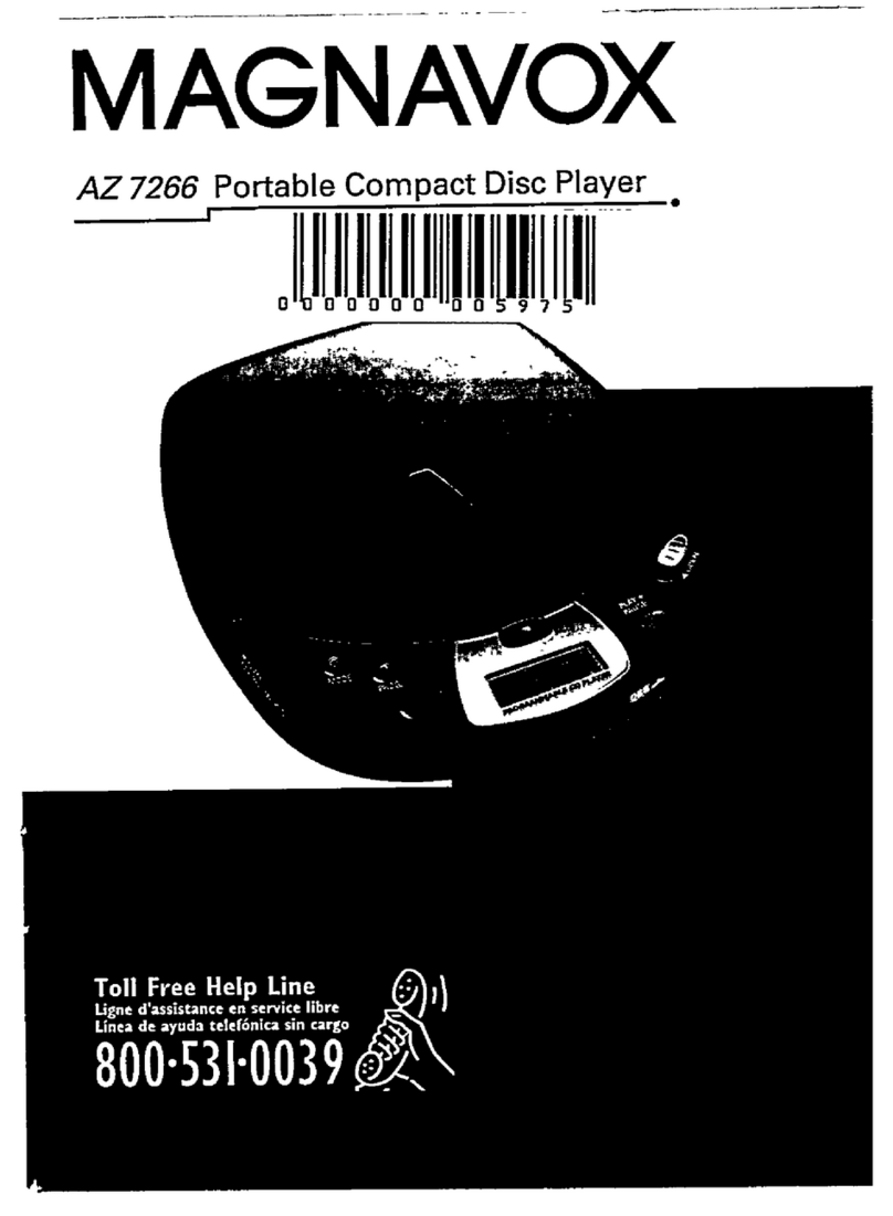 Magnavox AZ 7266 User manual