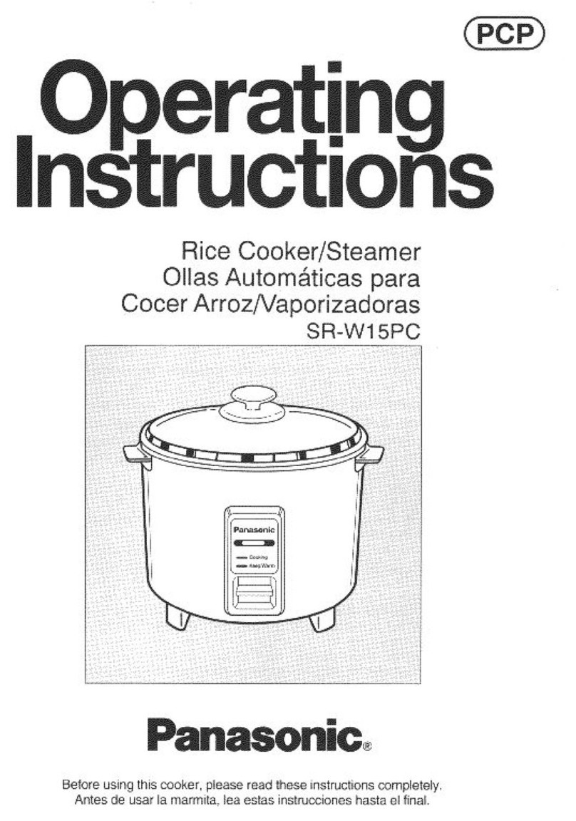 Panasonic SR-W15PC User manual Panasonic SR-W15PC User manual