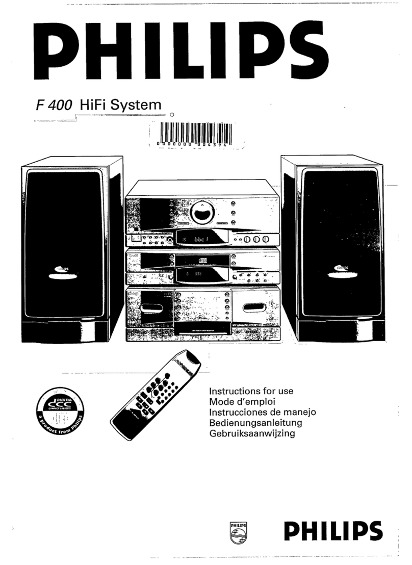 Philips F 400 Instructions for use