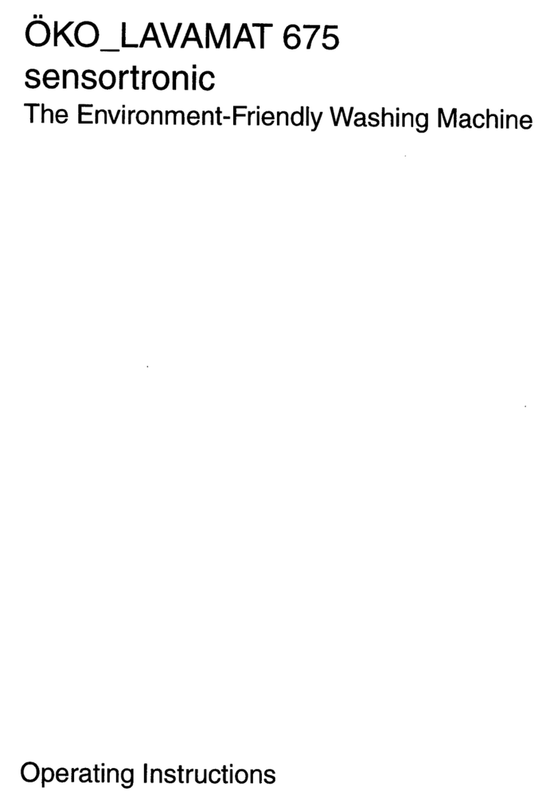 AEG OKO Lavamat 675 sensotronic User manual