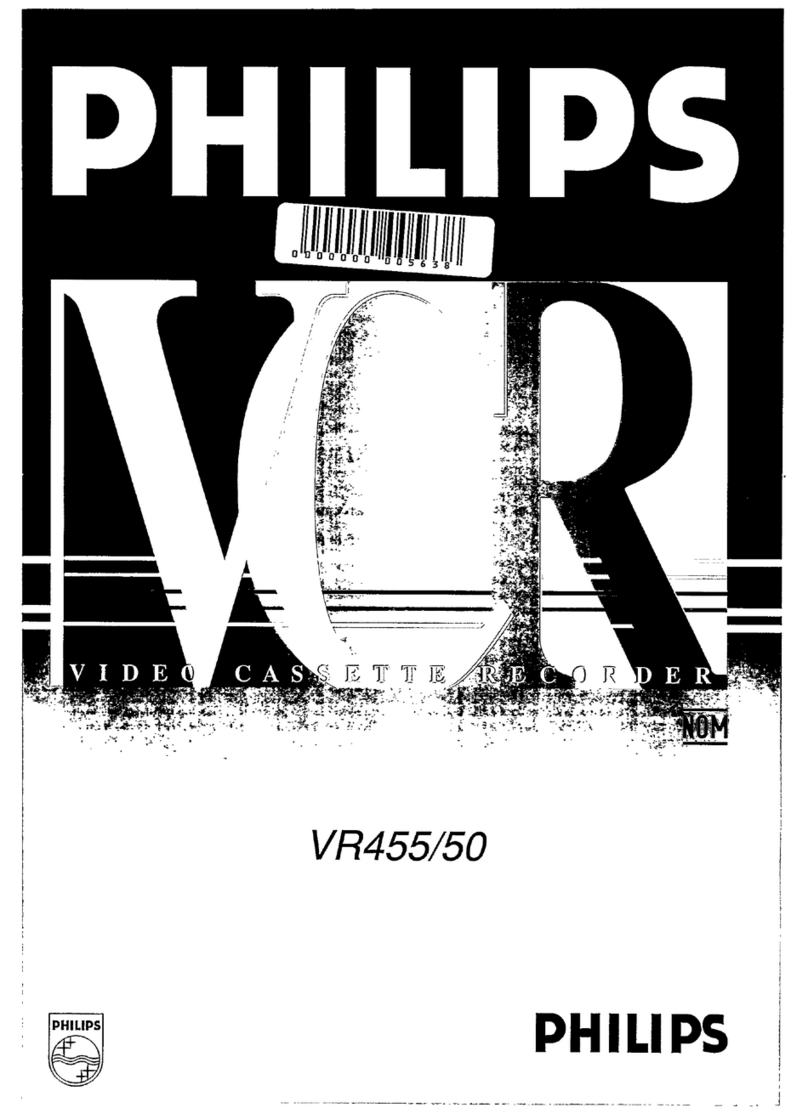 Philips VR455 operating instructions
