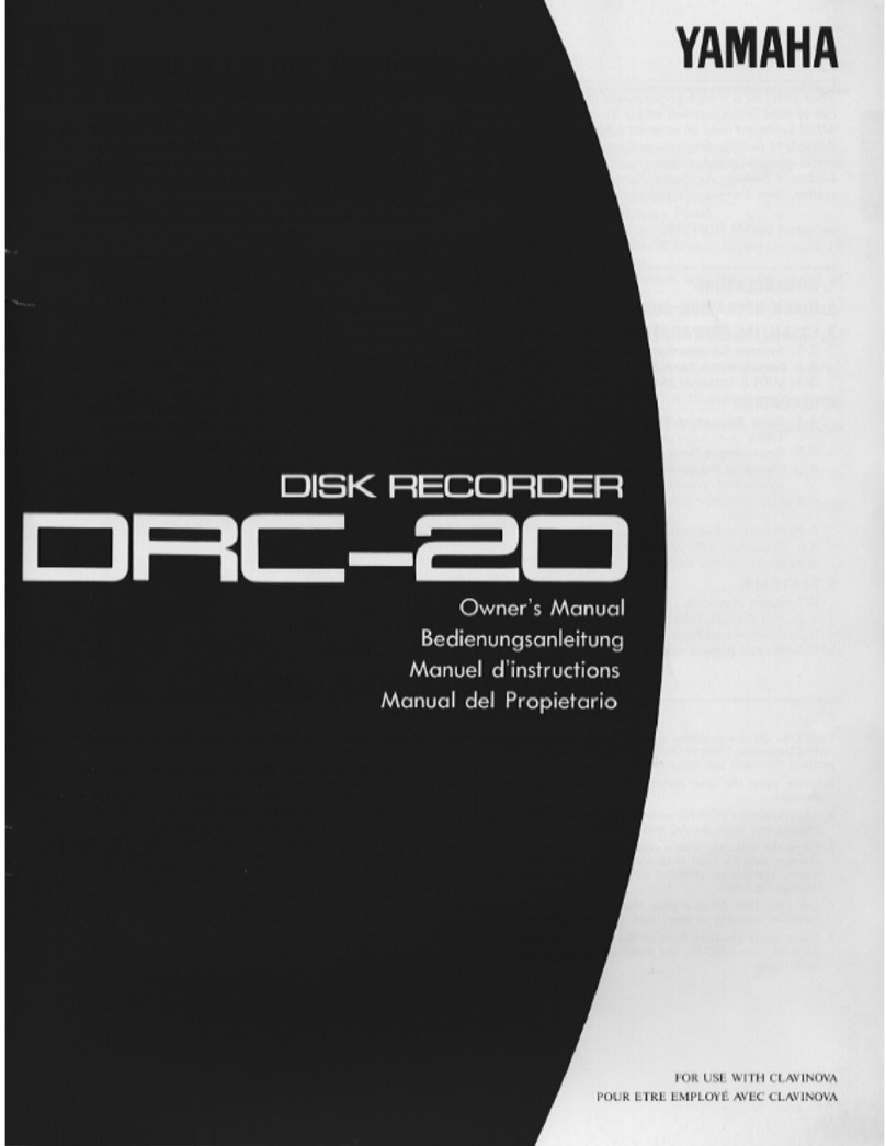 Yamaha DRC-20 User manual