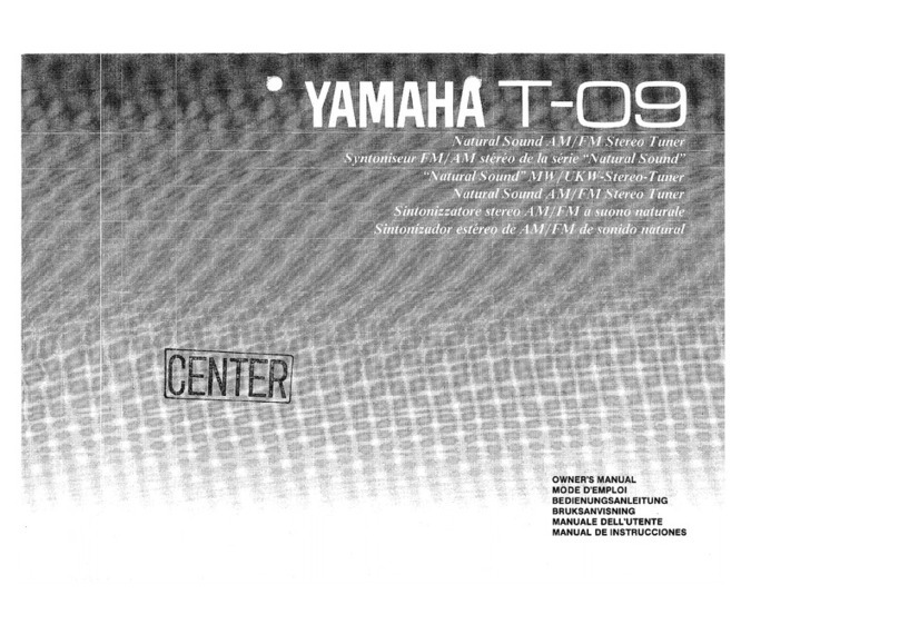 Yamaha T-09 User manual