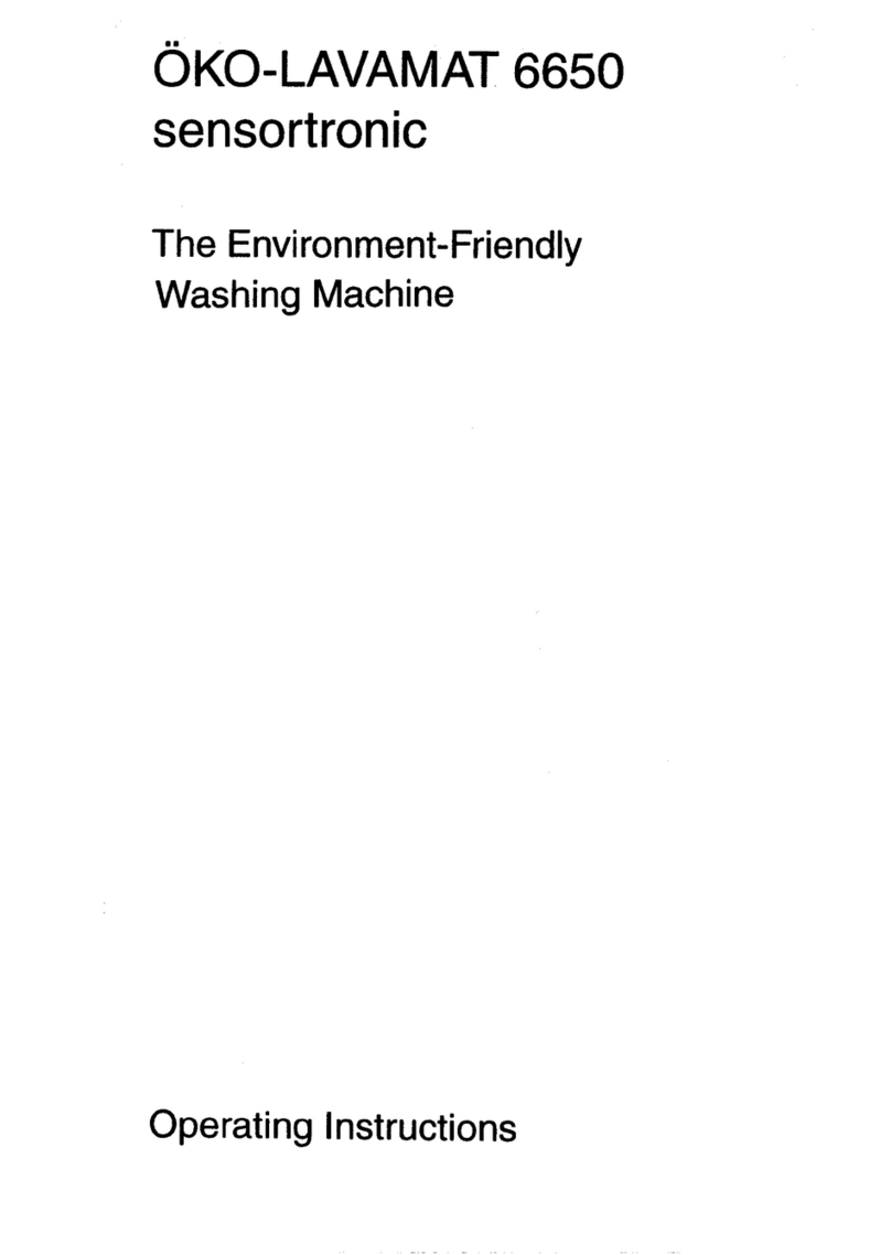 AEG OKO lavamat 6650 sensotronic User manual AEG OKO lavamat 6650 sensotronic User manual