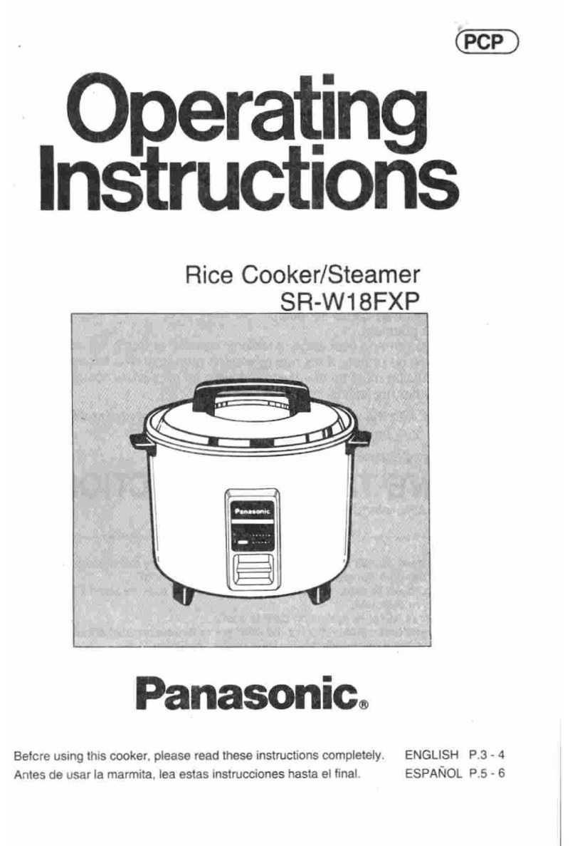 Panasonic SR-W18FXP operating instructions