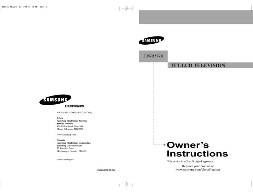 Samsung LN-R377D User manual