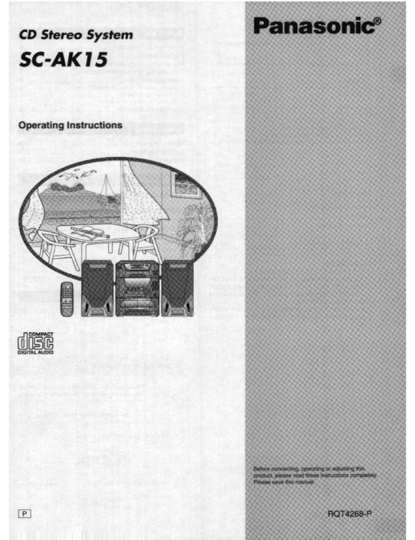 Panasonic SC-AK15 operating instructions