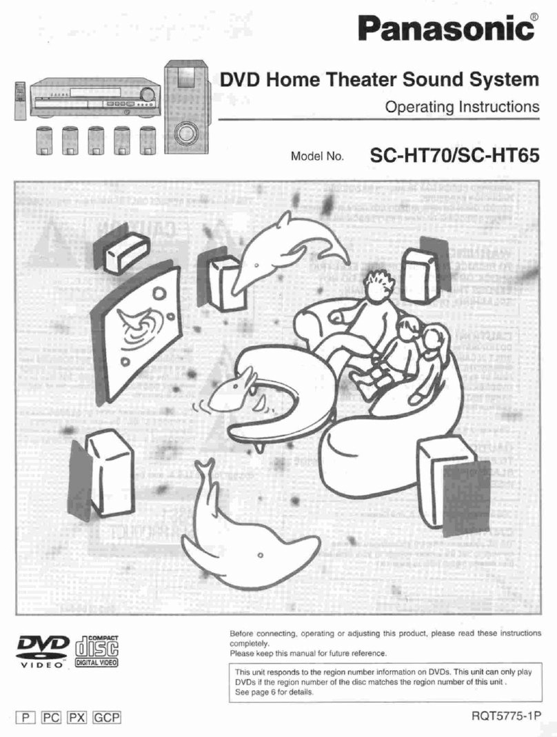 Panasonic SC-HT70 operating instructions