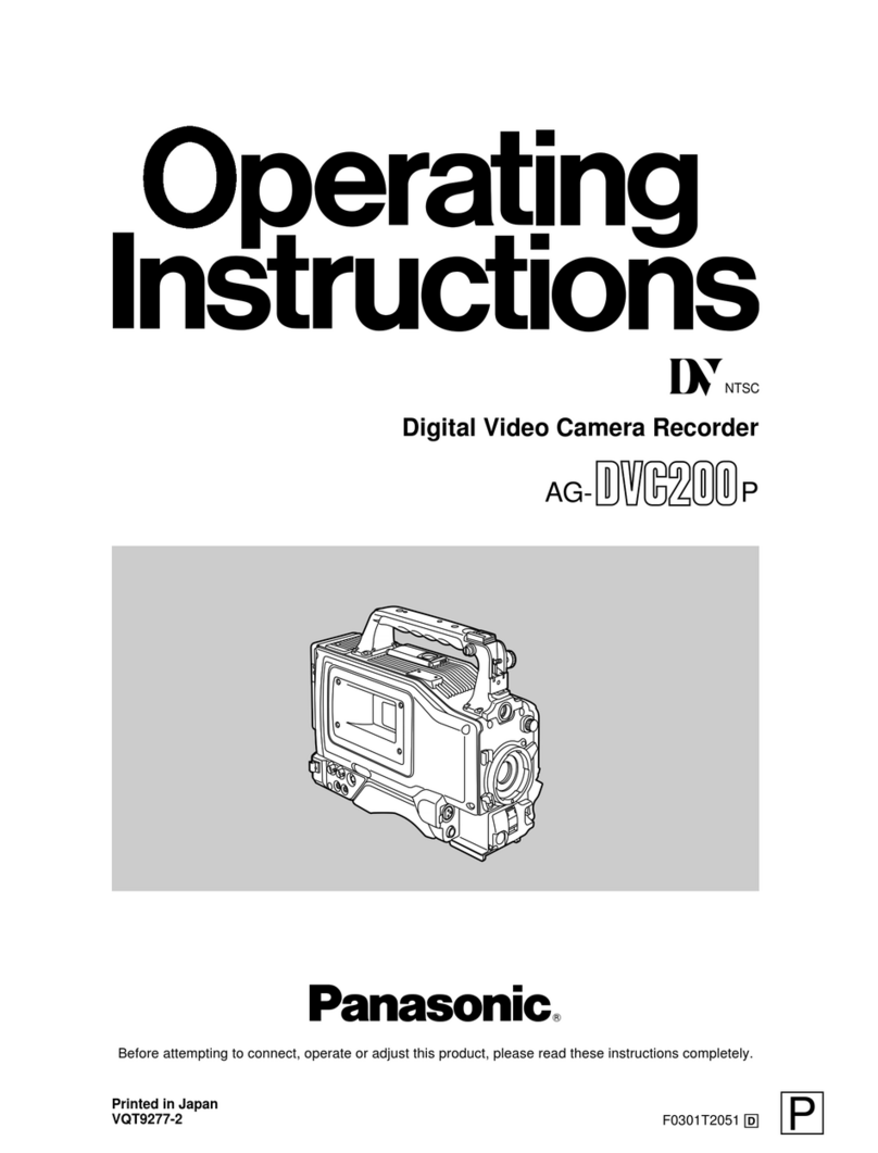 Panasonic AGDVC200 - DV CAMCORDER User manual