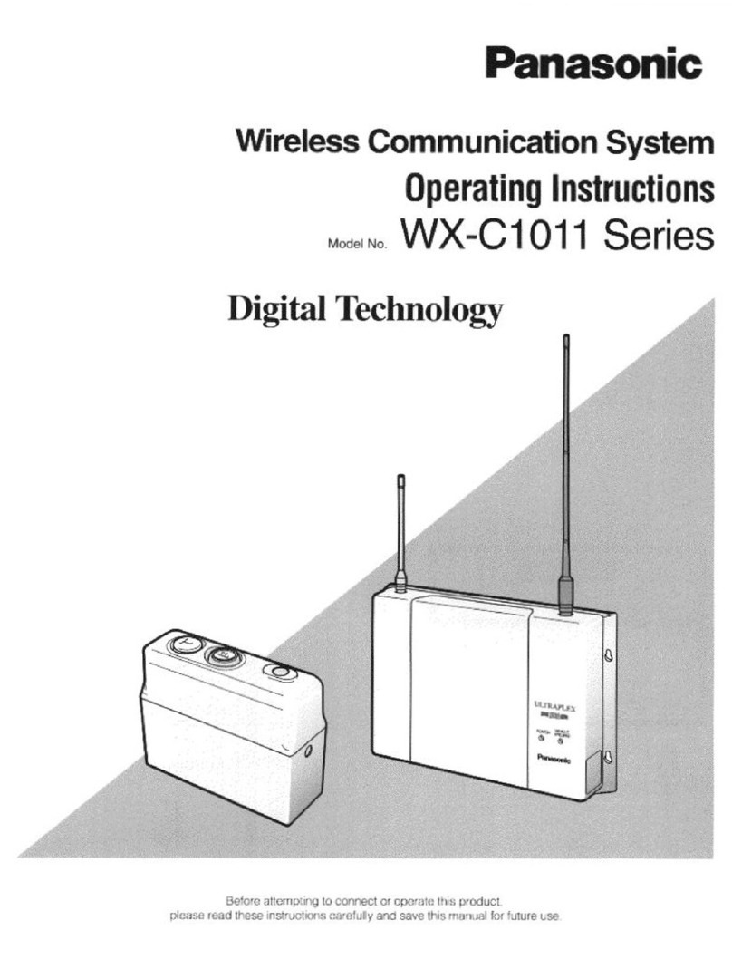 Panasonic WX-C1011 Series operating instructions