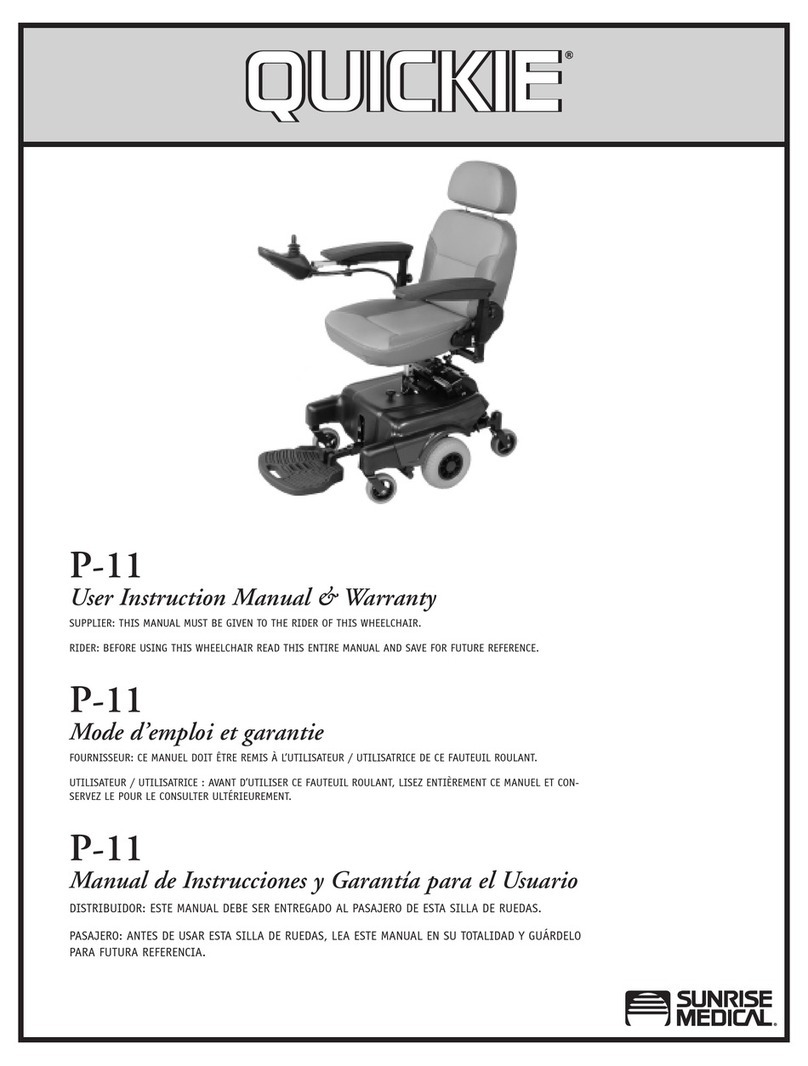 Quickie P-11 User manual
