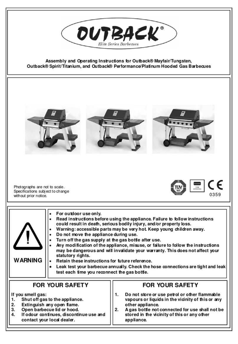 Outback Mayfair User manual