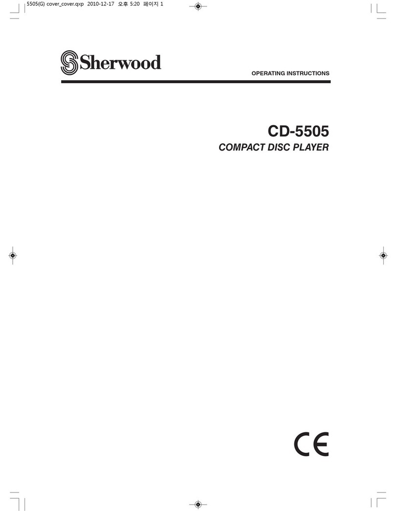Sherwood CD-5505 operating instructions