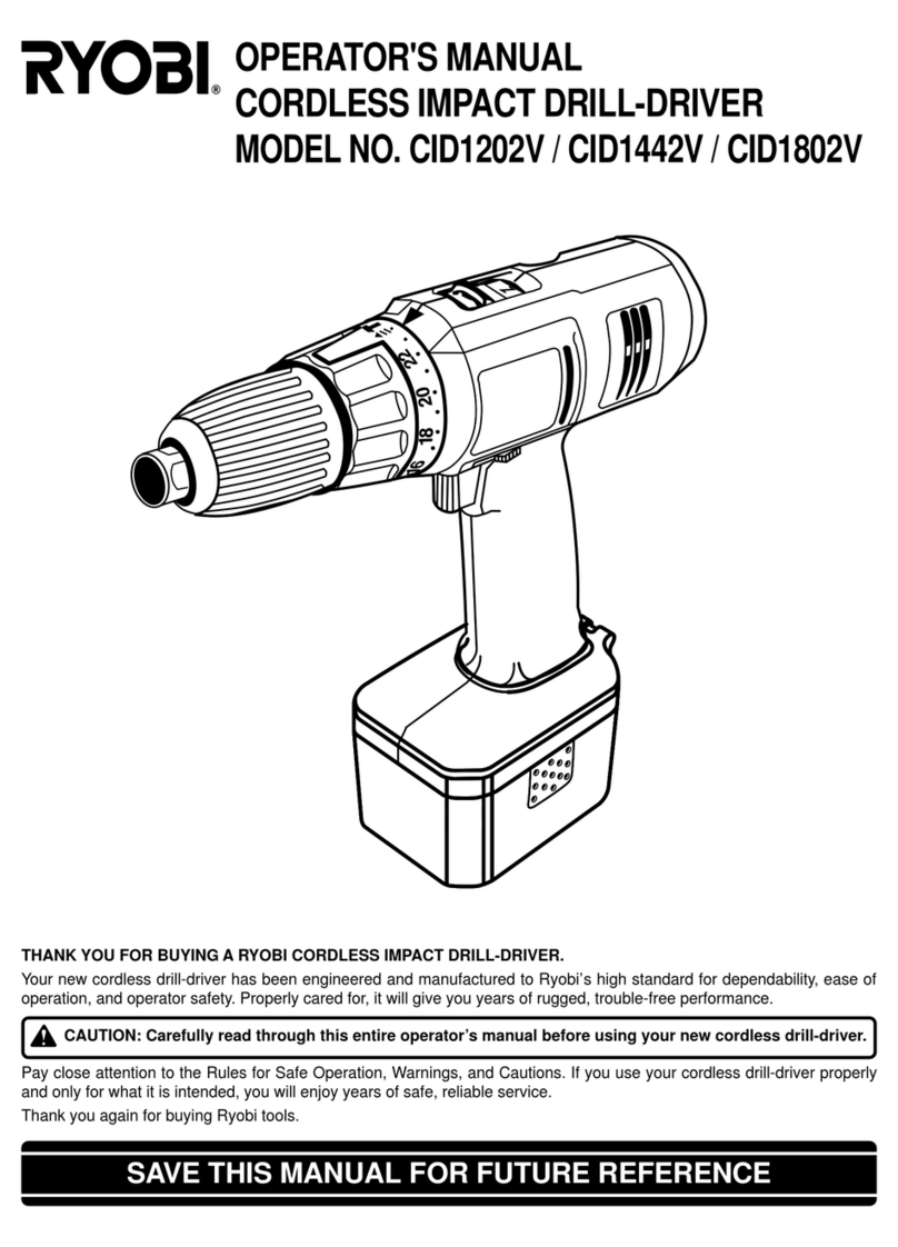 Ryobi CID1202V User manual