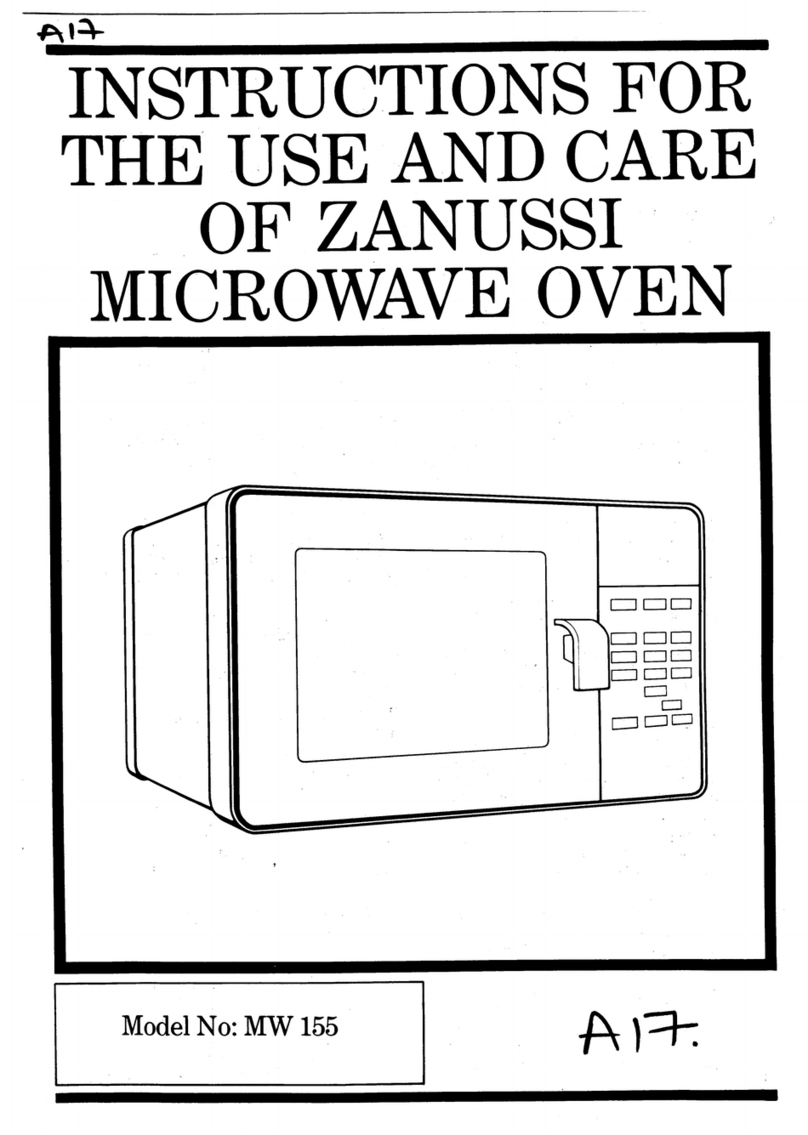 Zanussi MW155 Instructions for use