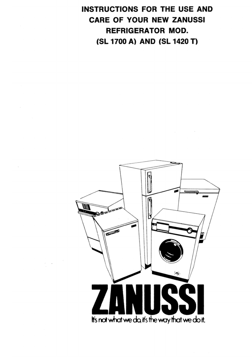 Zanussi SL 1700 A User manual