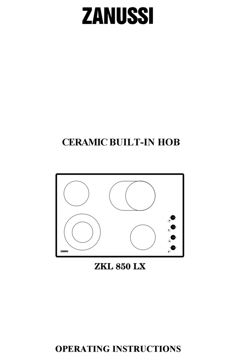 Zanussi ZKL 850 LX operating instructions