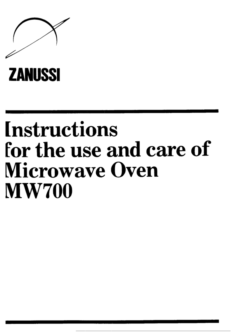 Zanussi MW700 Assembly instructions Zanussi MW700 Assembly instructions