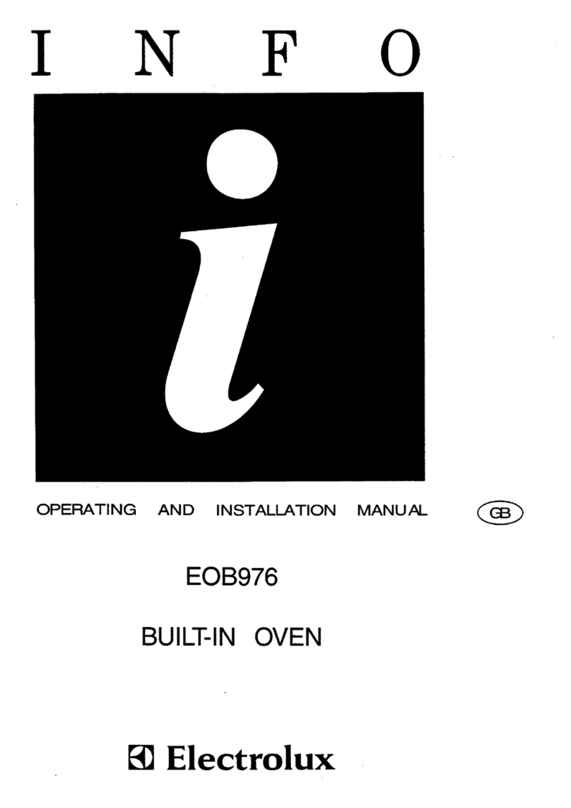 Electrolux EOB976 OPERATING AND INSTALLATION Manual Electrolux EOB976 OPERATING AND INSTALLATION Manual