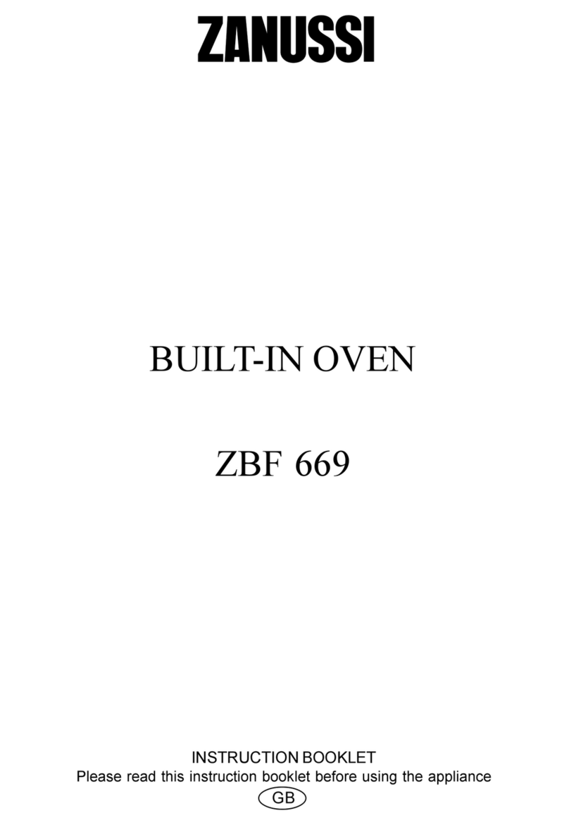 Zanussi ZBF 669 Instruction booklet