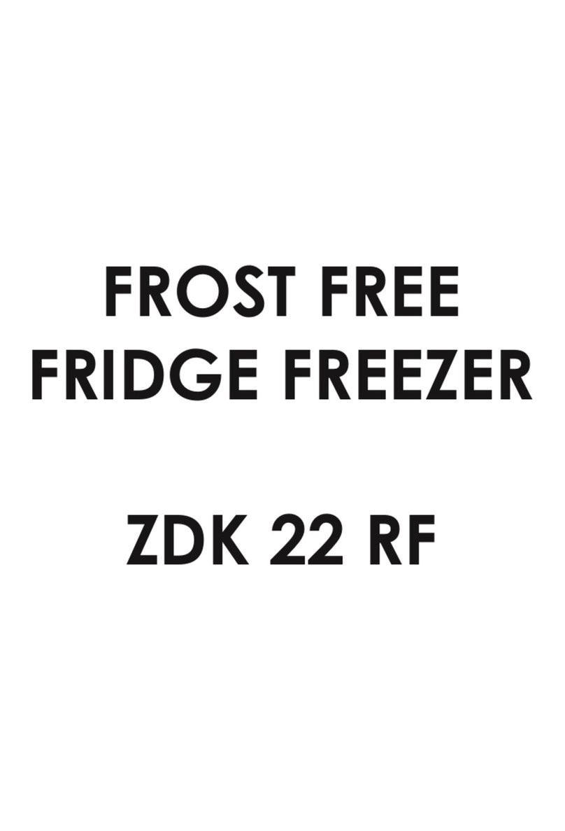 Zanussi ZDK 22 RF User manual