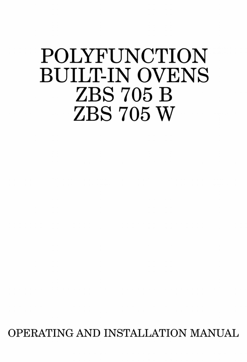 Zanussi ZBS 705 W Specification sheet