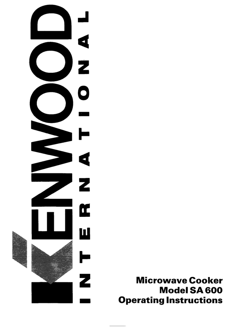Kenwood SA 600 operating instructions