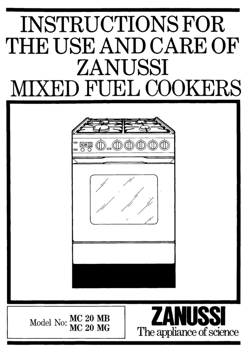 Zanussi MC 20 MB Assembly instructions