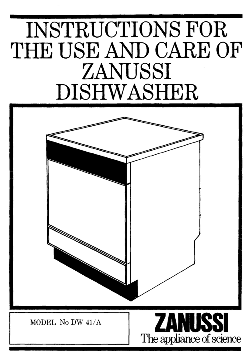 Zanussi DW 41/A Assembly instructions