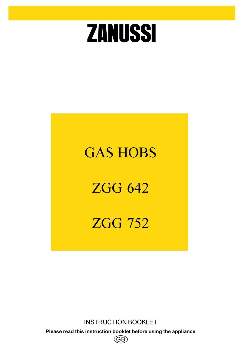 Zanussi ZGG 752 User manual