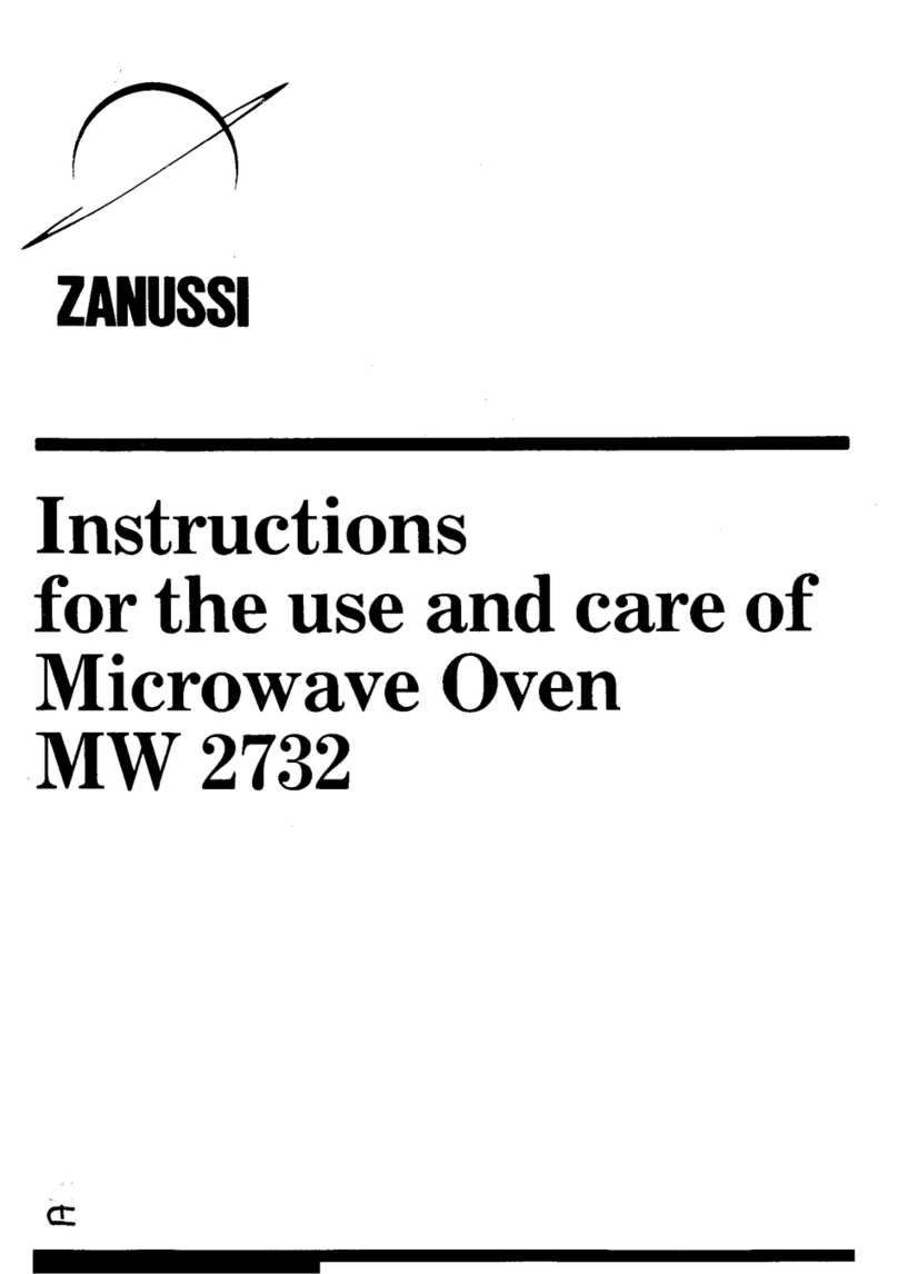 Zanussi MW 2732 User manual Zanussi MW 2732 User manual