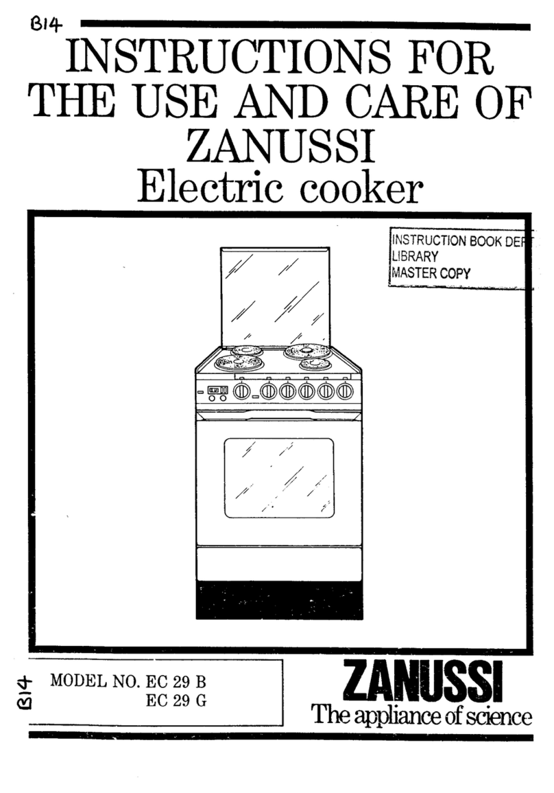 Zanussi EC 29 G User manual Zanussi EC 29 G User manual