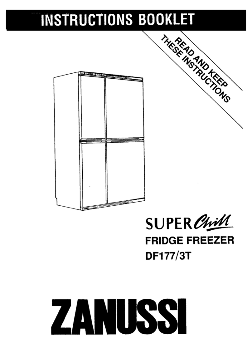 Zanussi Super Chill DF177/3T User manual