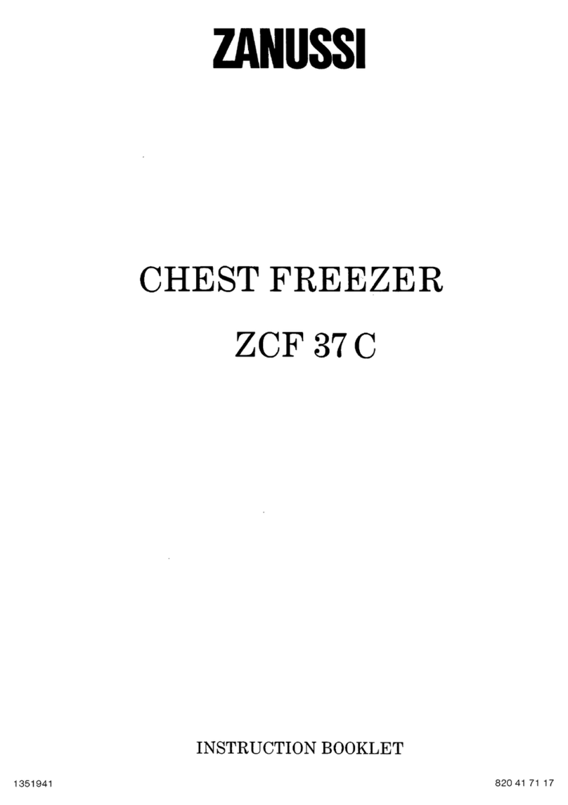 Zanussi ZCF 37 Instruction booklet