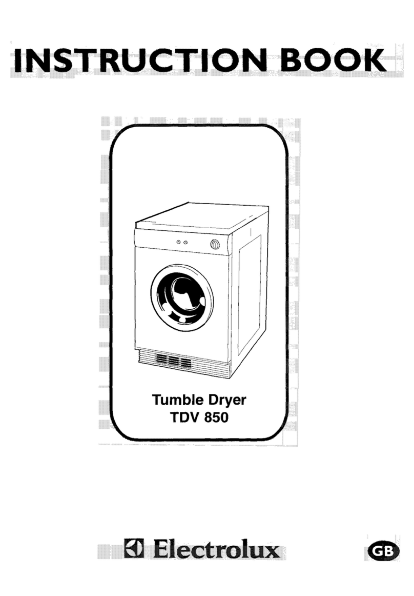 Electrolux TDV 850 User manual