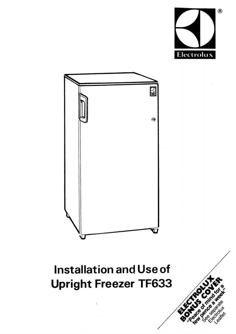 Electrolux TF633 Installation and use