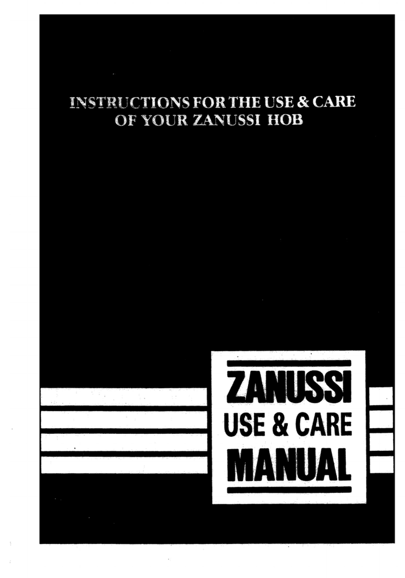 Zanussi Hob User manual