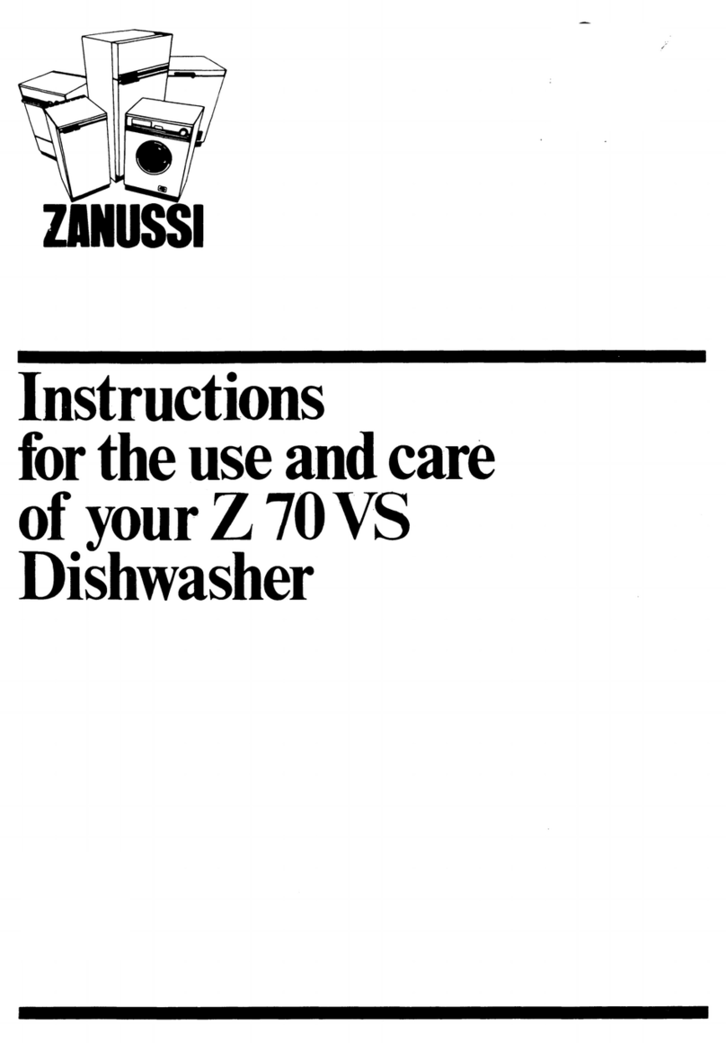 Zanussi Z 70 VS Use and care instructions