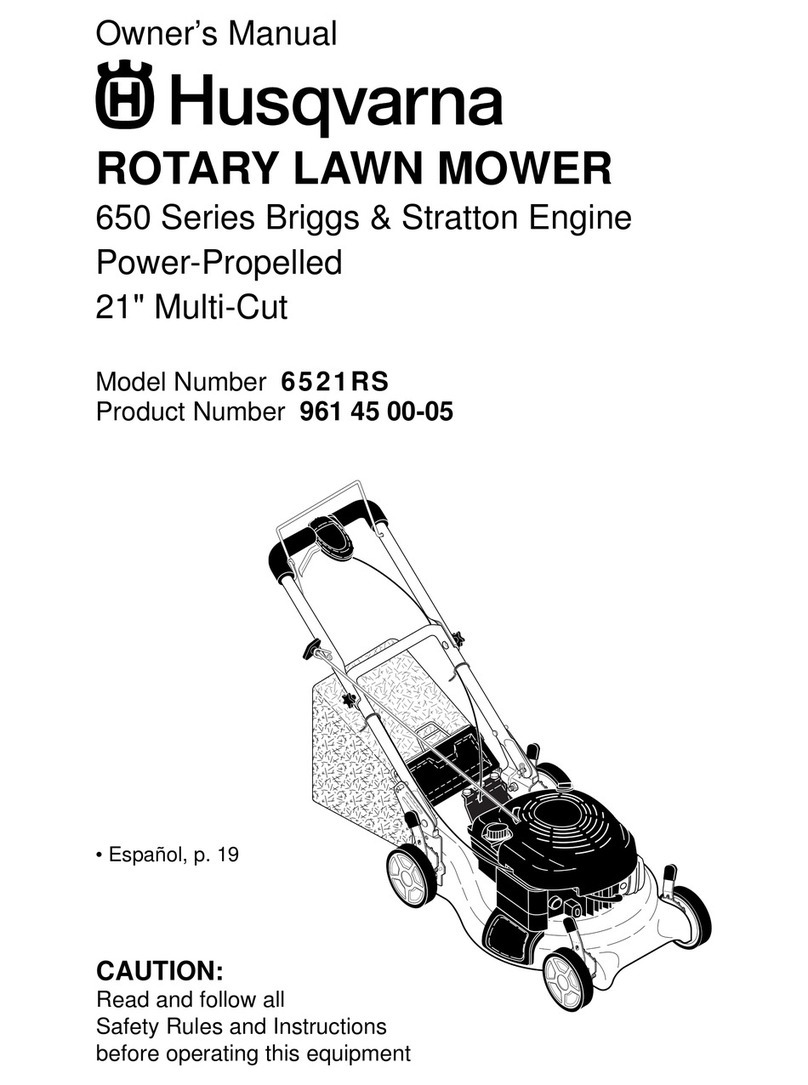 Husqvarna 6521RS User manual