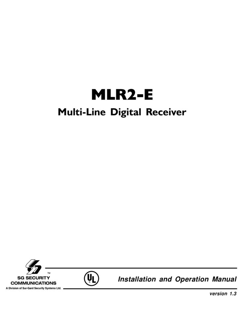 SG Security Communications MLR2-E user guide SG Security Communications MLR2-E user guide