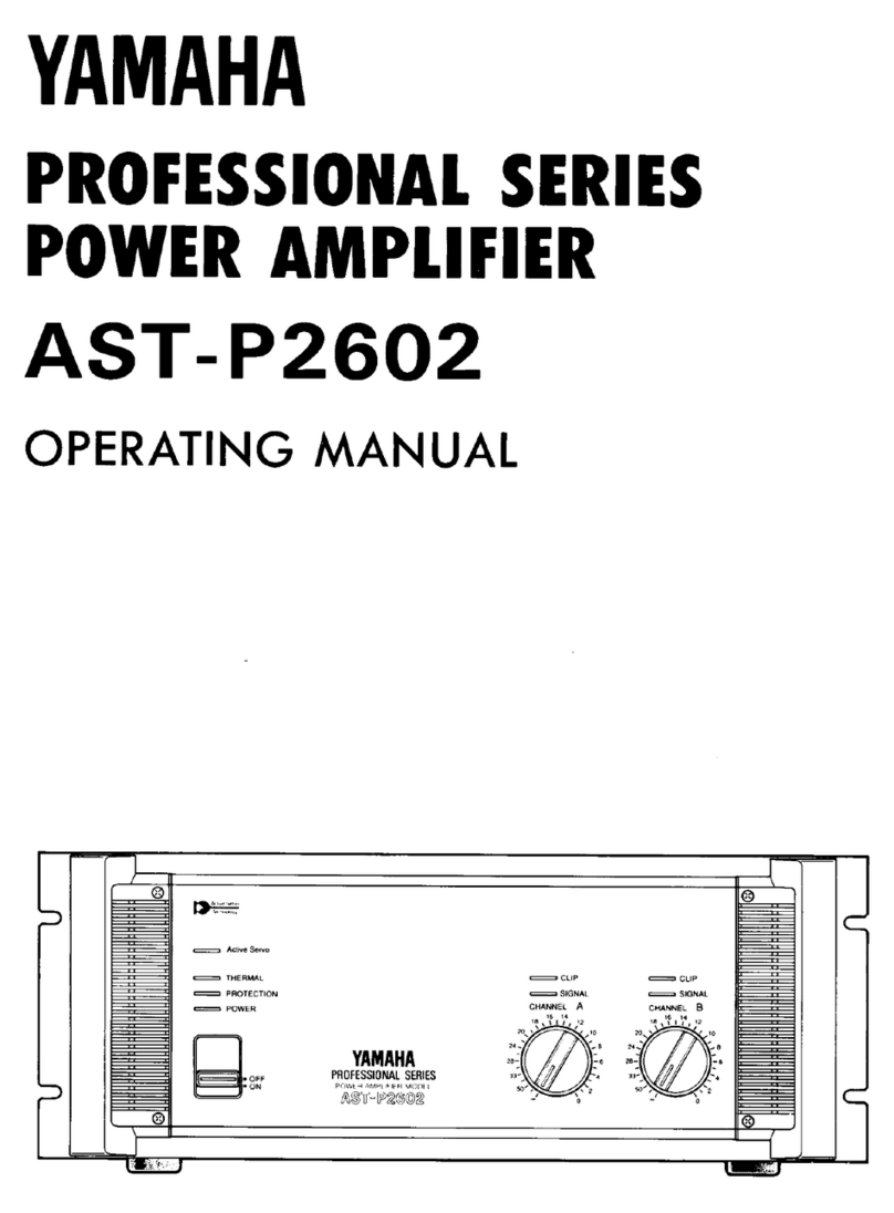 Yamaha AST-P2602 operating manual