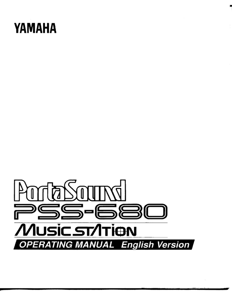 Yamaha PortaSound PSS-680 operating manual